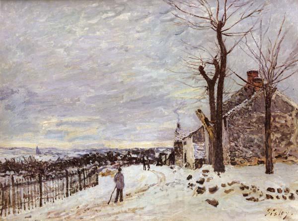 Alfred Sisley Snowy Weather at Veneux-Nadon France oil painting art